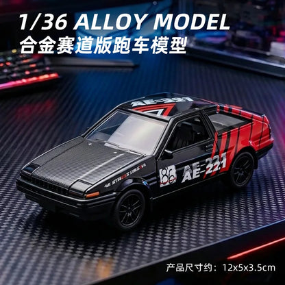 1:36 R34 MX5 RX7 AE86 Diecast Model Car Alloy Simulation Car Model for Display & Collection