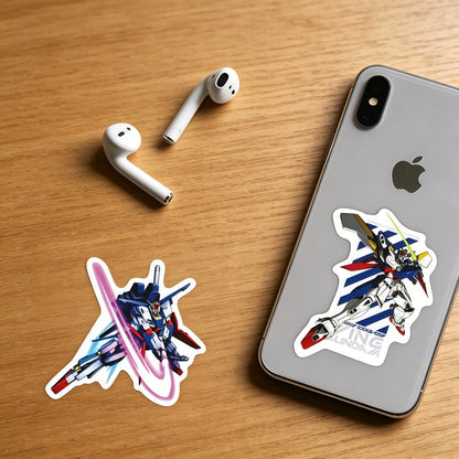 50 Gundam Anime Stickers, Suitable for Laptops, Suitcases, Skateboards, Phone Cases, DIY Graffiti Stickers