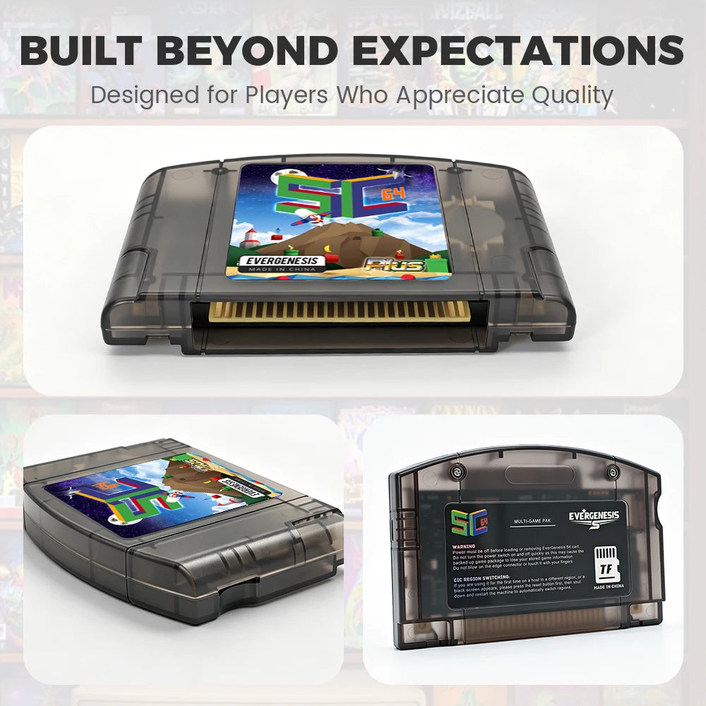 Open Source SC64 FlashCard N64 5000 in 1 Game Cartridge For Nintendo 64 Video Game Console Compatibility 64DD/SNES/GB Games