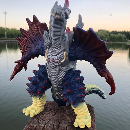 2022 New Anime Ultraman Monster Godzilla large Giga Khimaira Soft Glue DX King Galactron Action Figure Toy  Gifts