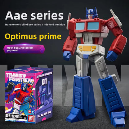 AULDEY Transformers Action Figure Collectible Toy Optimus Prime Megatron Blind Box Set with Movable Joints Design Model Gift Set
