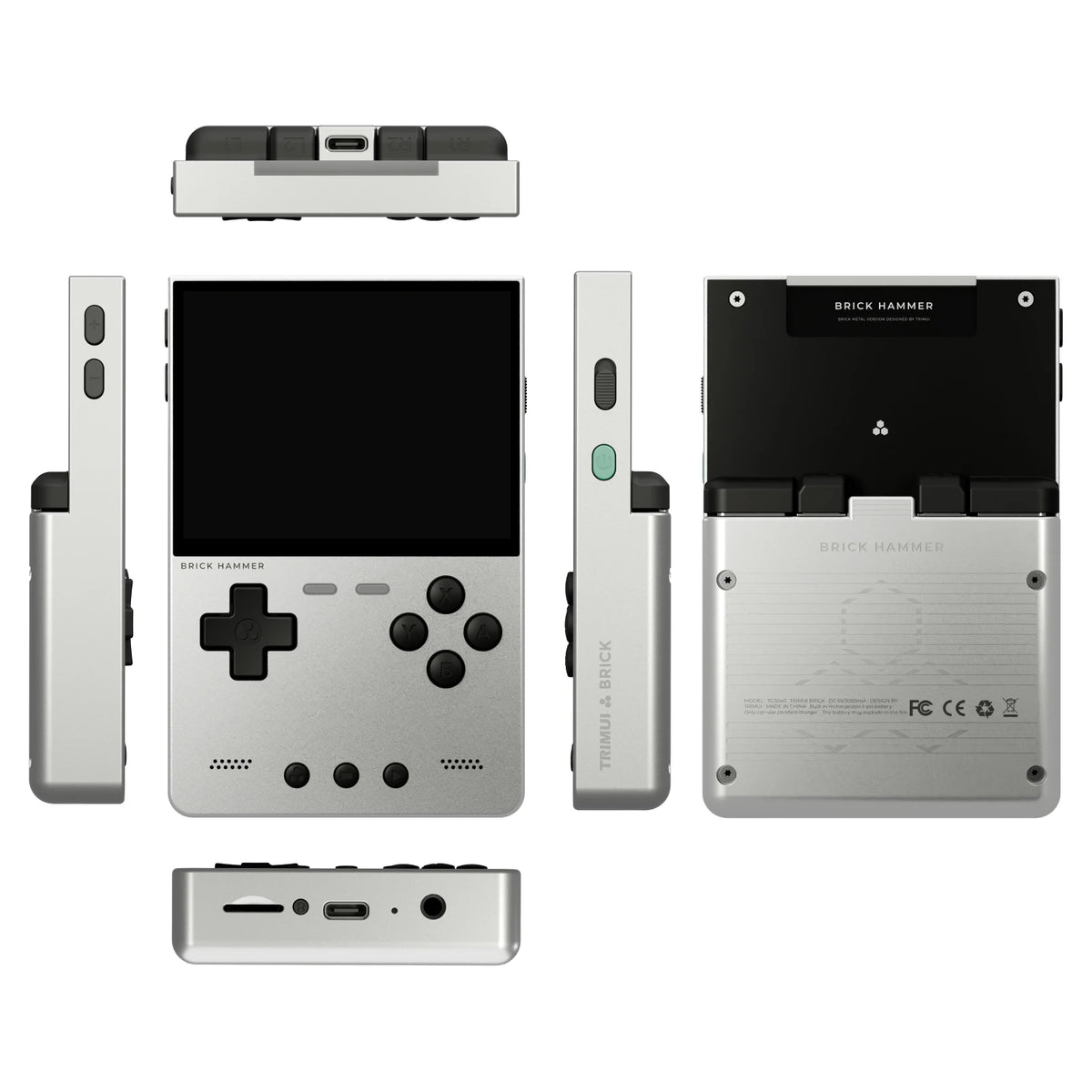 Metal Body Trimui Brick Hammer Console - 3.2" Ultra-Clear IPS Screen 3000mAh Open Source Handheld Retro Game Machine best Gift
