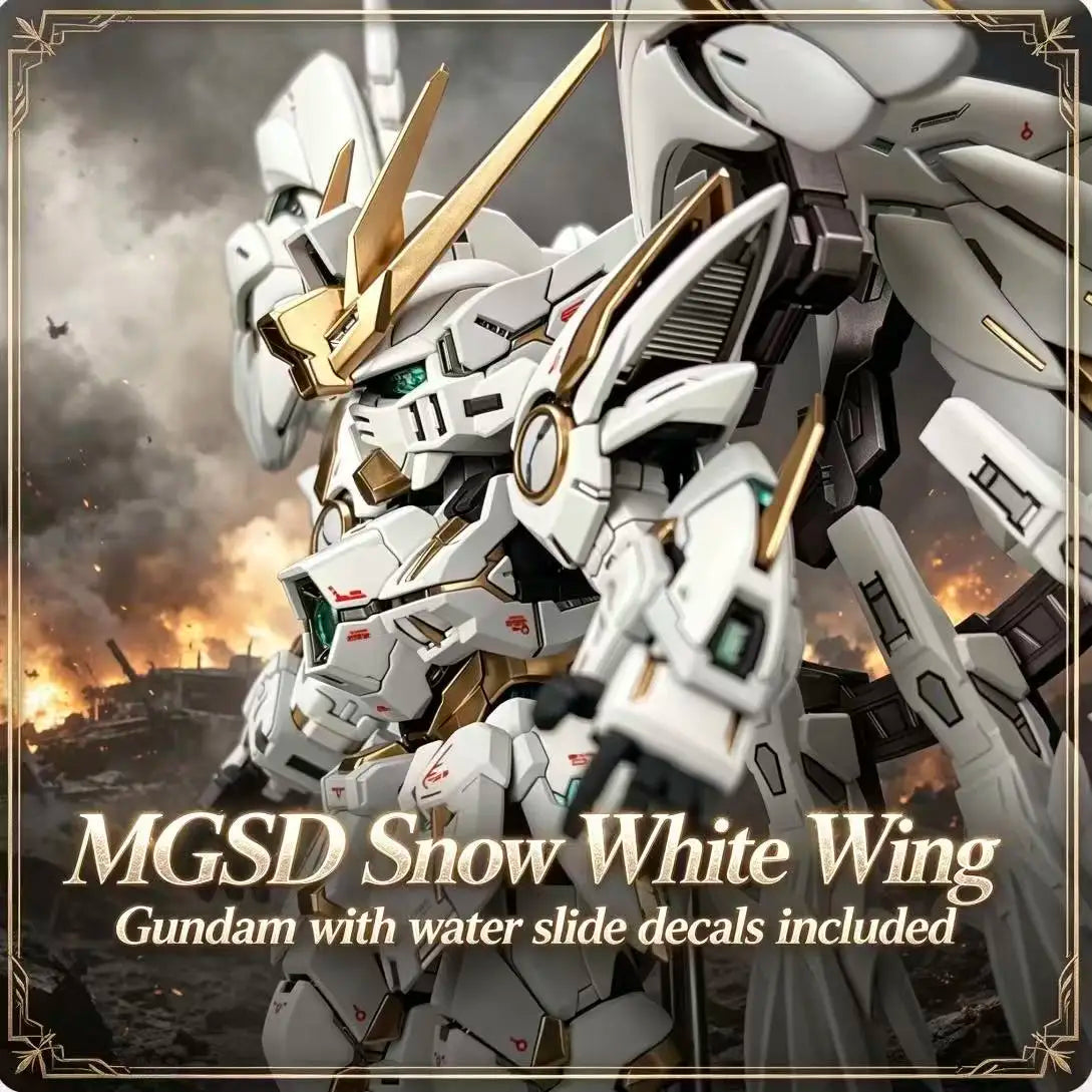 Wing Zero MGSD Bai Xueji Peripheral Figurine Model Table Decoration, Birthday Gift, Trendy Toy Scene Decoration, Car Decoration