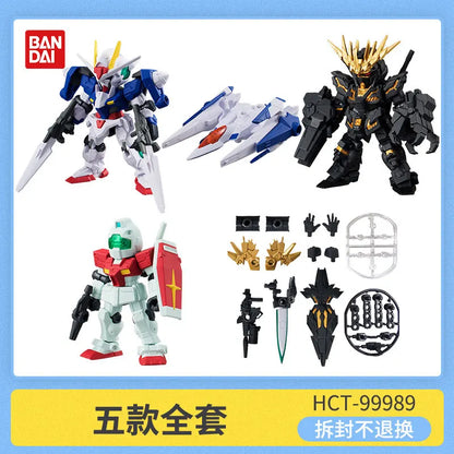 Bandai Gashapon Original Mobile Suit Ensemble (MSE) Gundam RX-78-2 Strike Hi-Nu Wing Astray ZZ Barbatos Assemble Model Kit