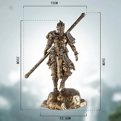 Monkey King Miniature Resin Figurines Sun Wukong Statue Sculpture Crafts Office Desktop Ornament Home Table Car Decor Gifts