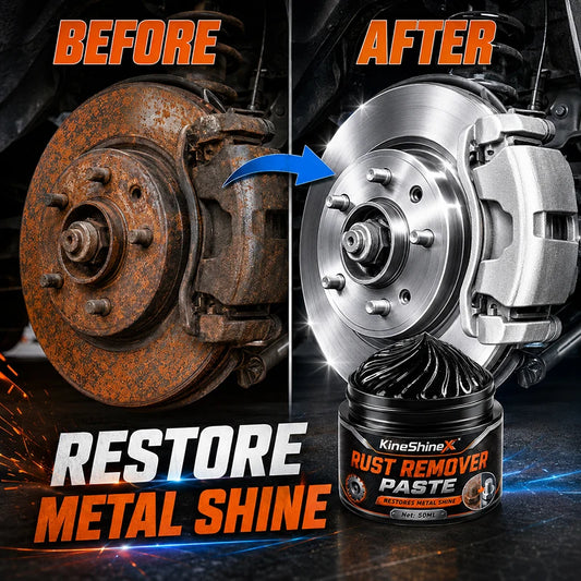 Car Rust Remover Paste Metal Polish Cream for Chrome Stainless Steel Wheel Rims Exhaust Pipe Cleaning and Shine