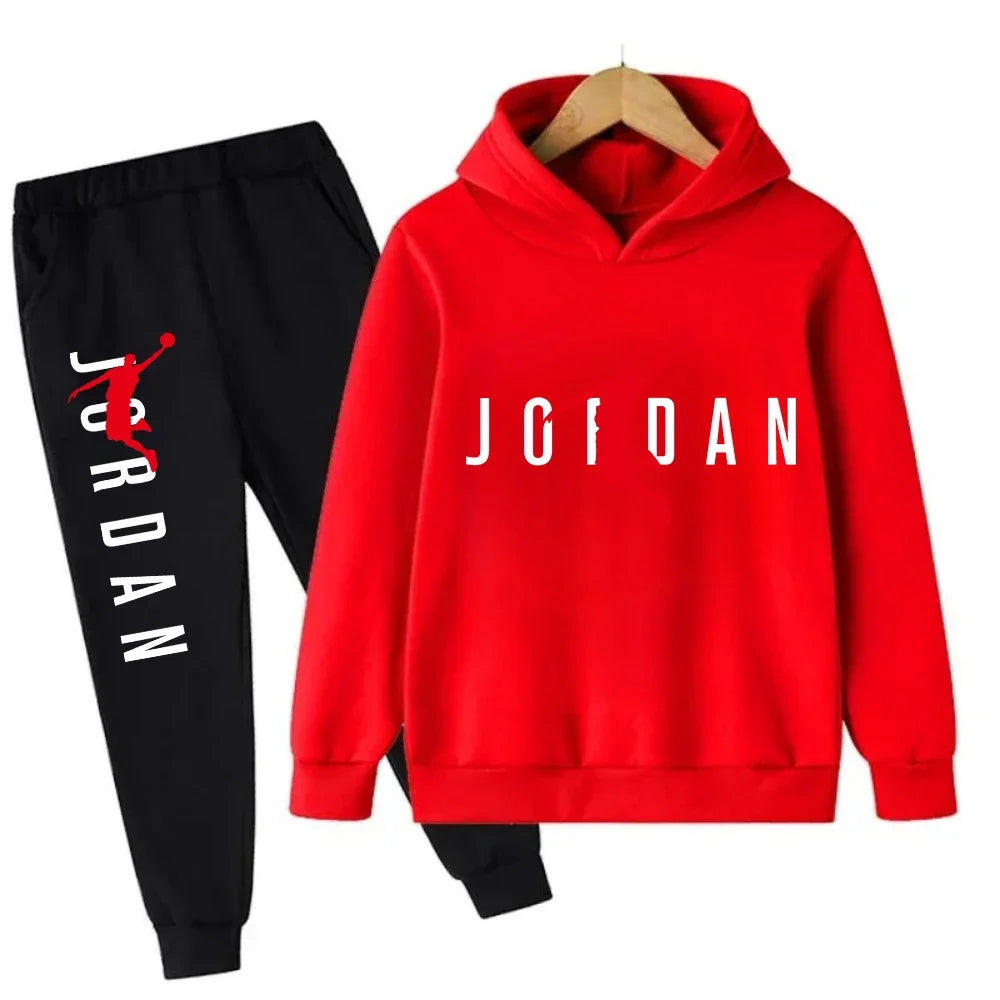 Autumn Warm Slam Dunk Master Pattern Printed Children Set Hoodie+Pant Suit 2pcs Set Kids Boy Girl Fashion Clothing Tracksuits
