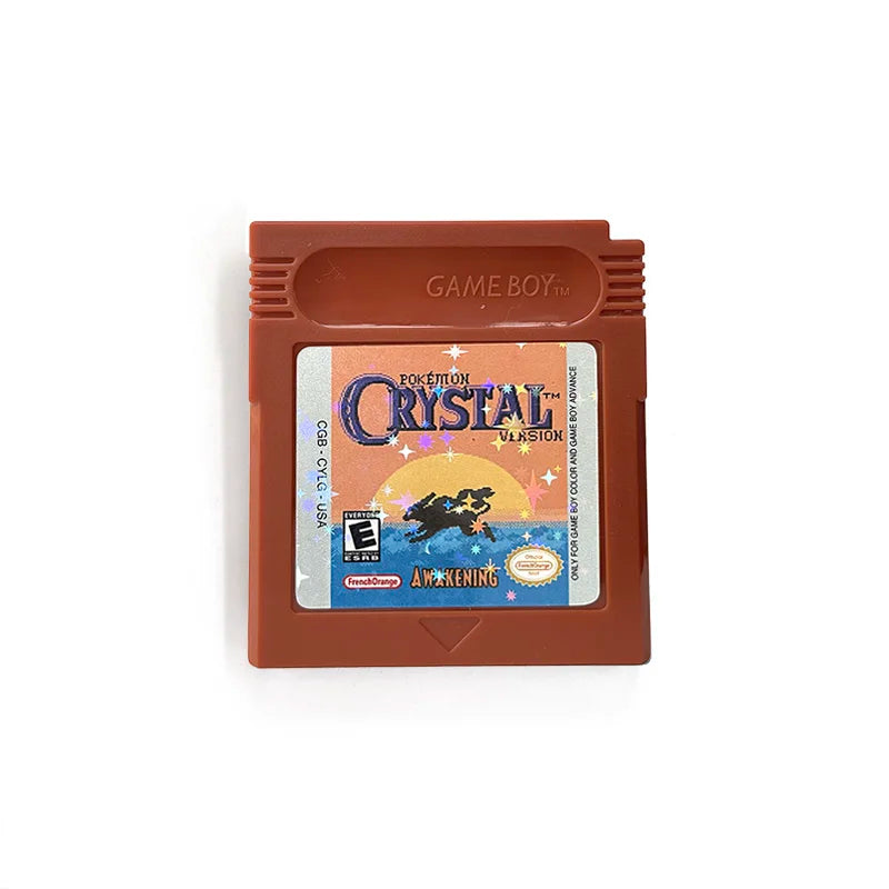 USA English Rom Hack Pokémon Brown 6.0.1.Console Card Game Cartridge for GBC