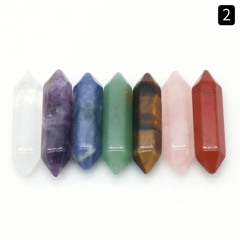 14pcs Seven Chakra Energy Healing Stone Natural Crystal Gemstone Ornaments Gifts