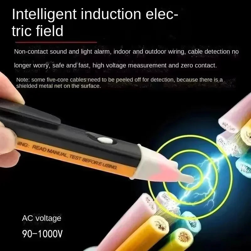 Non-contact Induction test Pencil 90-1000V Tester Electrical Socket Wall AC Power Outlet Voltage Detector Sensor Tester Pen LED