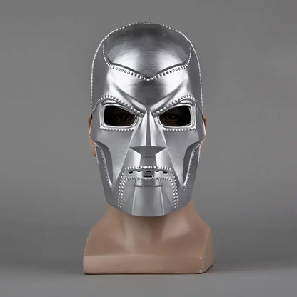Movie Doctor Doom Cosplay Costume Mask Adult Unisex Helmet Visor Plastic Masks Accessory Headgear Halloween Carnival Props