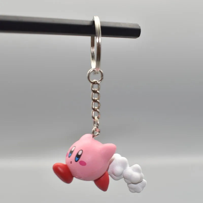 Anime 12 Models Super Cute Kawaii Kirby Figures Keychain Portable Popular Models Anime Perfect Child Gift Toys