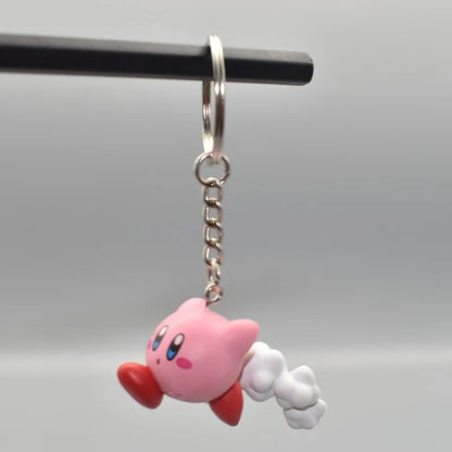Anime 12 Models Super Cute Kawaii Kirby Figures Keychain Portable Popular Models Anime Perfect Child Gift Toys