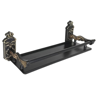 Bathroom Wall Shelves , Antique Bronze Shampoo Holder Bath Shelf Black Bathroom Hardware