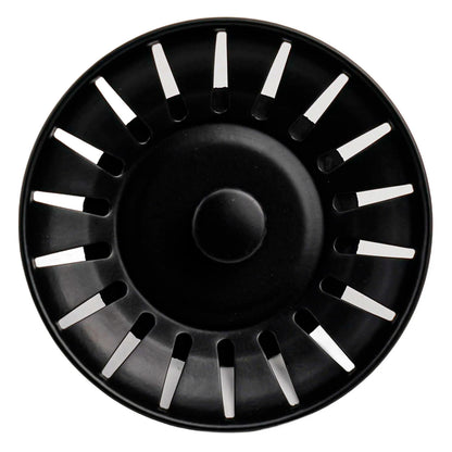 Kitchen Sink Strainer Stopper Stainless Steel Black Kitchen Basin Sink Strain Drainer Replacement Drain Waste Filter Floor Drain