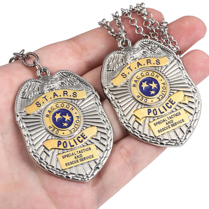 Game Resident Evil Keychain Raccoon City Eagle Logo Fridge Magnet Bottle Opener Police Department Badge Role Playing Gift