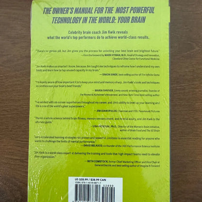 Limitless Expanded Edition by Jim Kwik - Upgrade Your Brain Learn Anything Faster Self Help Book