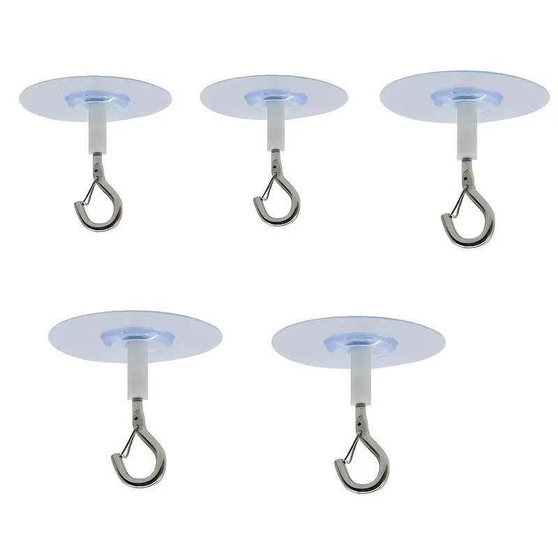 5/10 PCS Non Perforated Adhesive Ceiling Hooks Suitable for Hanging Lamps Plants for Mobile Curtains Multifunctional Hooks