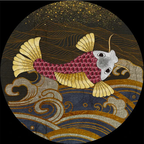 New Chinese Style Round Carpets for Living Room Home Decor Anti-Slip Floor Mat Bedroom Bedside Rug Art Studio Large Area Carpet
