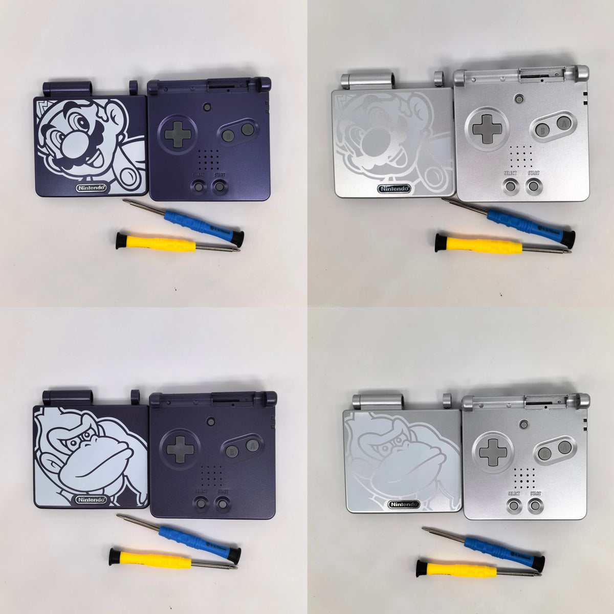 For GBA Game Boy Advance Sp Replacement Shell Custom Printed Housing For Retro Game Console Repair Super Mario Limited Edition