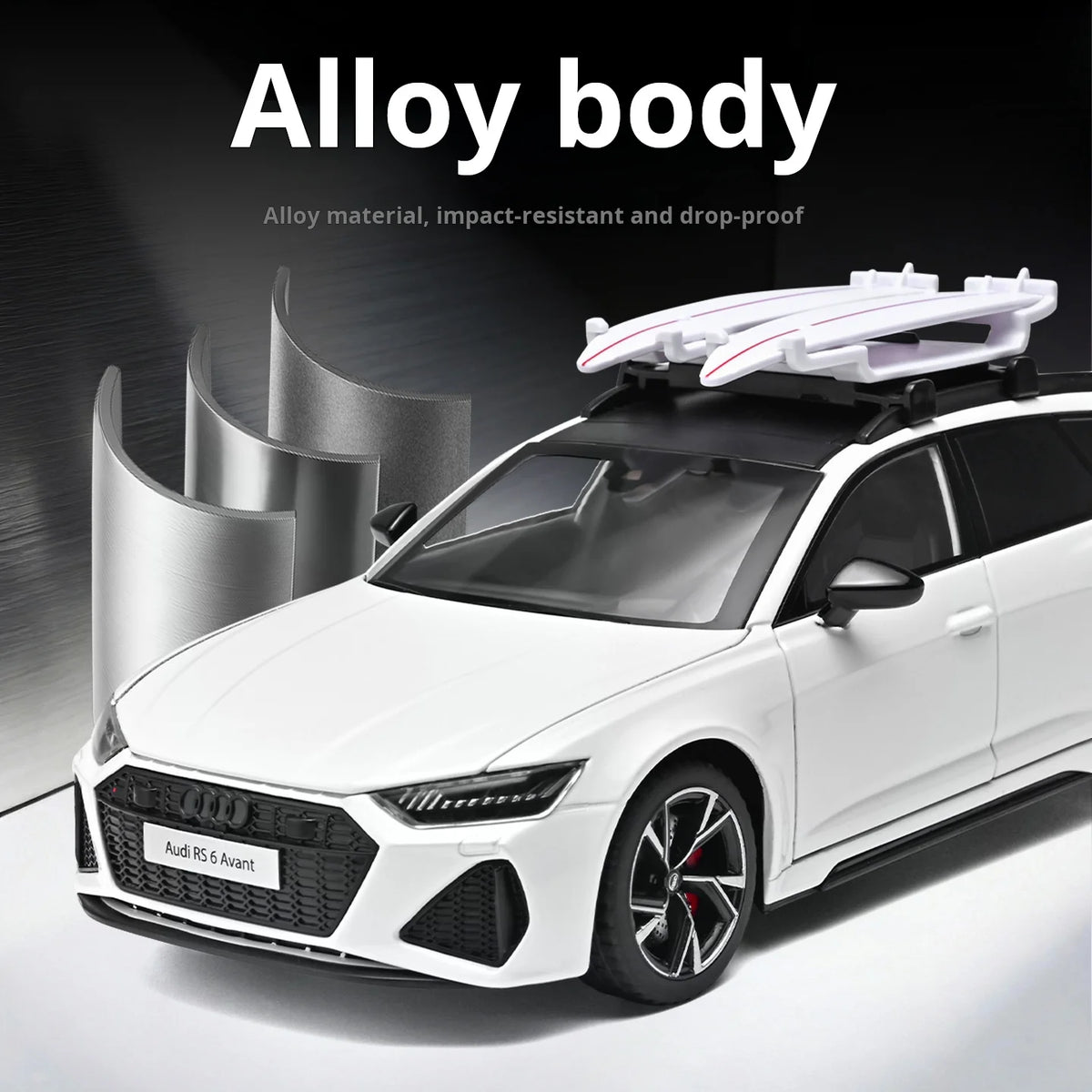 1/24 Audi RS6 Hot Hatch Wagon Performance Shooting Brake Simulation Alloy Car Model Toy Car Boy Collection Ornament Pull Back