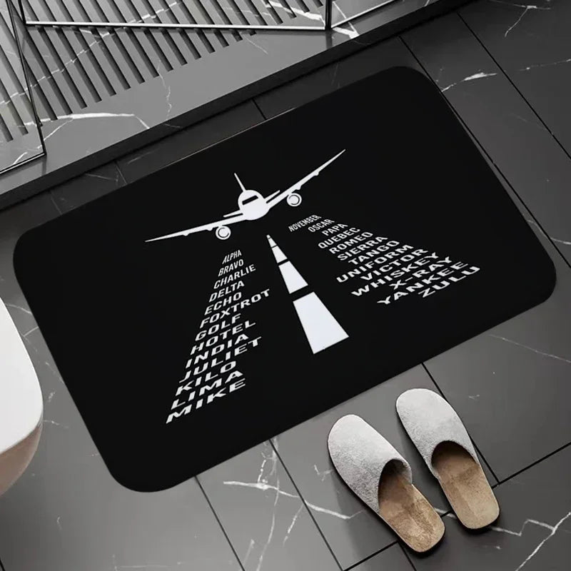 Non-slip Doormat Arrivals And Departures Long Corridor Carpet Entrance Door Mat Bath Kitchen Carpets Living Room Home Decor Mats