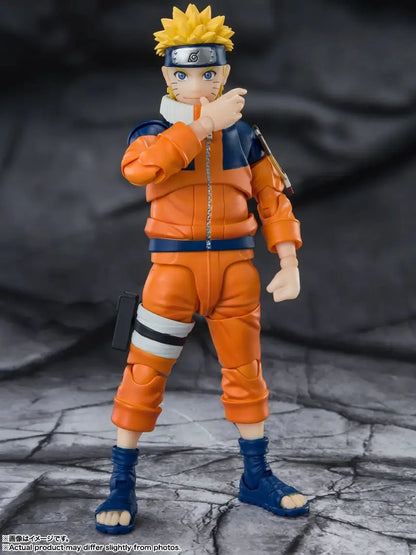 Genuine Bandai Naruto Model Kit SHF Naruto Uzumaki No.1 Most Unpredictable Ninja Anime Action Figure Collection Finished Model