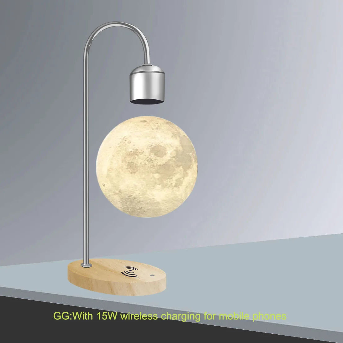 Suspended Moon Lamp 3D Printing Seamless Creative Suspended Moon Desk Lamp Home Decoration LED Night Light