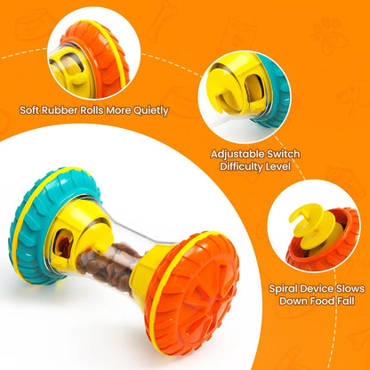 BoYoYo Interactive Dog Toys, Dog Puzzle Toys for Smart, Dog Enrichment Toy to Keep Them Busy, Treaw Puzzles Feeder, Yellow