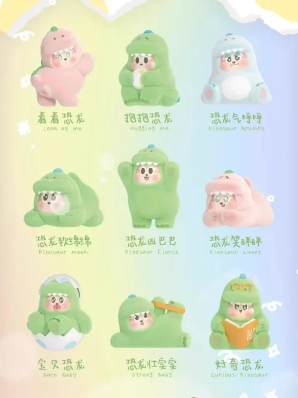 THE SLLO Dinosaur Hairy Dragon Series Blind Box Toys  Figure Surprise Mystery Box Dolls Girls Gift