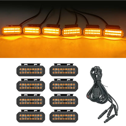 For Toyota Land Cruiser Prado LC250 LED Grille Light Front Bumper Safety Warning Signal Lamp With Wiring Harness