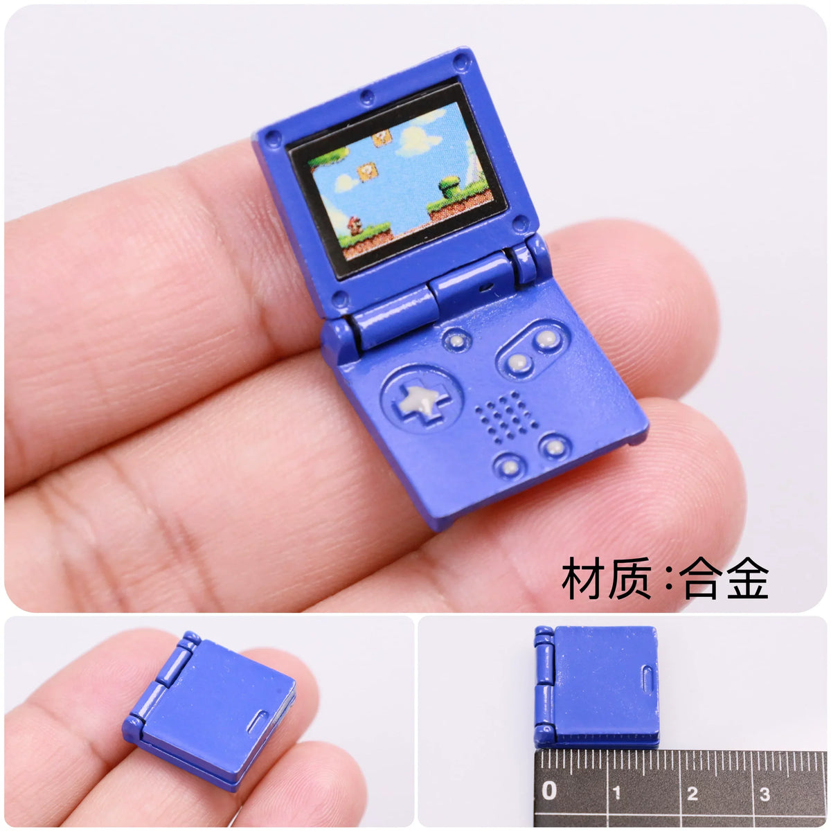 Mini Game Console Model Simulation Gameboy Dollhouse Decor Scene Shooting Prop Miniature Toy