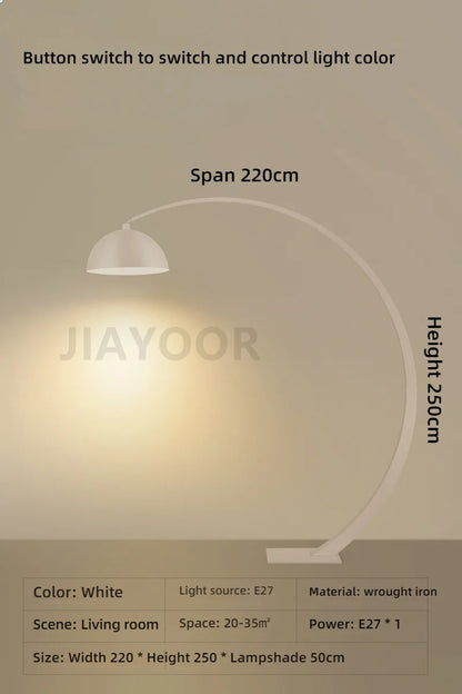 Italian Floor Lamp Modern Living Room Sofa Side Standing Lights Creative Fishing Light LED Home Decoration Bedroom Bedside Light
