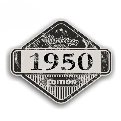 Custom Rusty Patina Aged Vinyl Sticker EARLFAMILY Vintage Car Decal for Window Bumper
