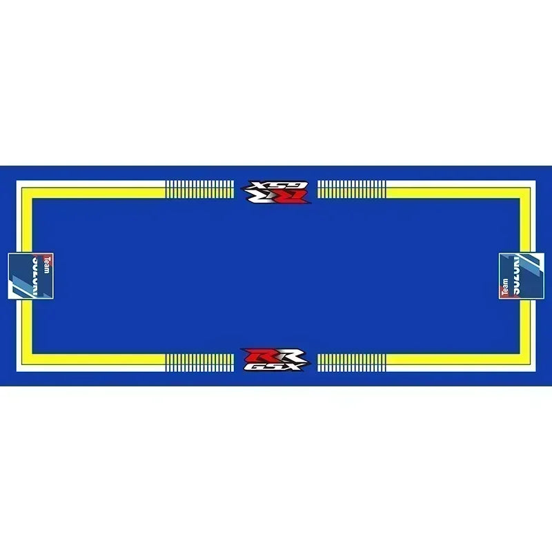 Crystal Velvet Motorcycle Display Carpet Racing Electric Vehicle Mat Garage Anti-slip Floor Decoration Customized Parking Rug