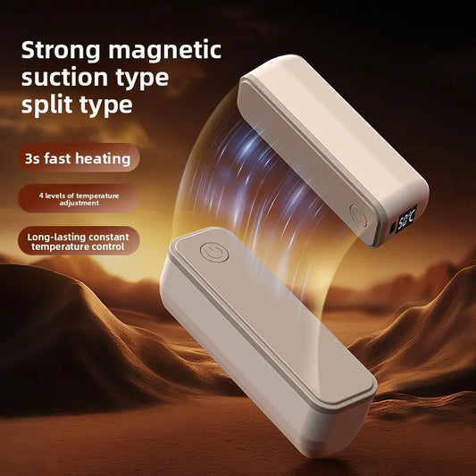 2025 New Digital Display Hand Warmer, 2-In-1 Heating Hand Warmer, Split Mini Portable Magnetic Hand Warmer Power Bank