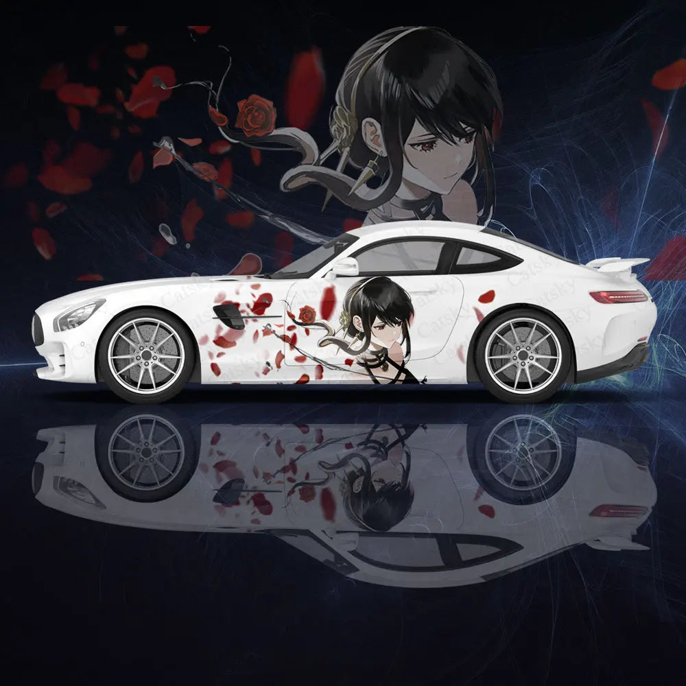 Yor Forger Sexy Anime Girl Car Body Stickers Anime Itasha Vinyl Car Side Decal Sticker Car Sticker Automotive Decor Film