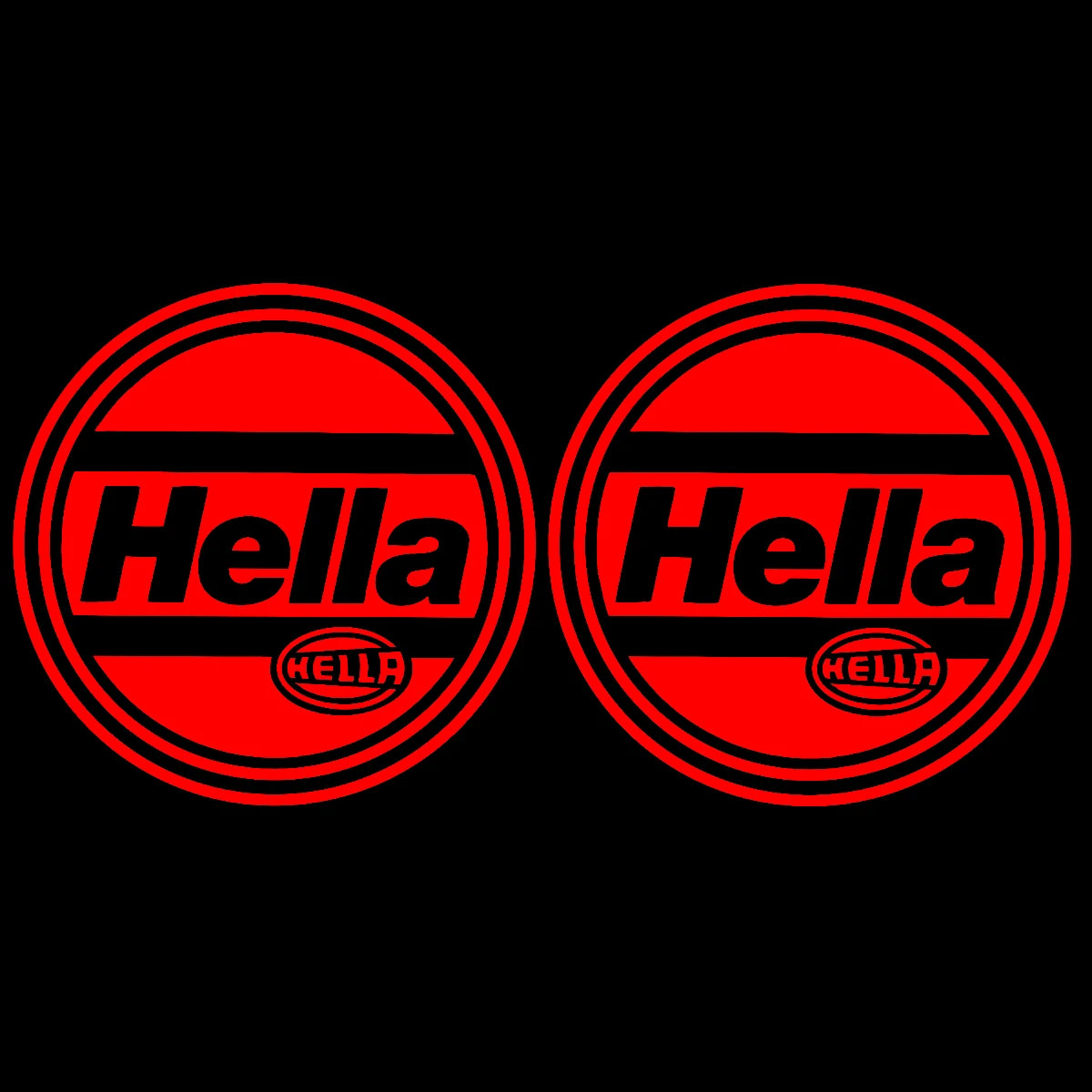 2x Hella Light Cover Decals Sticker for Mk2 16v 8v G60 Spot Light Cover