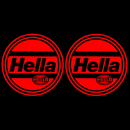 2x Hella Light Cover Decals Sticker for Mk2 16v 8v G60 Spot Light Cover