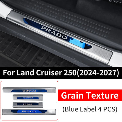 For 2024-2027 Toyota Land Cruiser Prado LC250 J250 Stainless Steel Exterior Door Sill Protector Anti Scratch Wear Resistant Trim