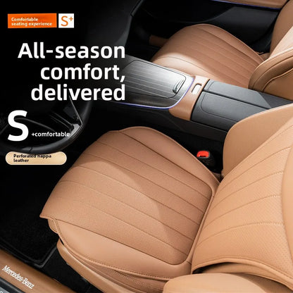 Luxury Sedan SUV Universal Nappa Leather Car Seat Cover Comfortable Memory Foam Perforated Leather Cushion Car Seat Protection