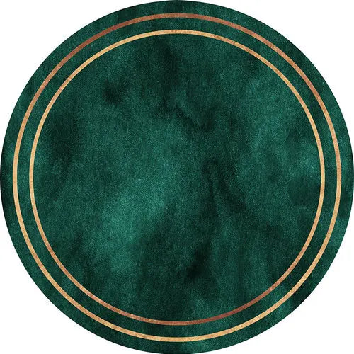 New Chinese Style Round Carpets for Living Room Home Decor Anti-Slip Floor Mat Bedroom Bedside Rug Art Studio Large Area Carpet