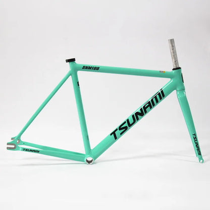 Tsunami SNM100 Aluminium Bicycle 49/52/55/58cm Fixed Bicycle 700C Racing Bike Single Speed Fixie Bicicleta With Carbon Wheelset