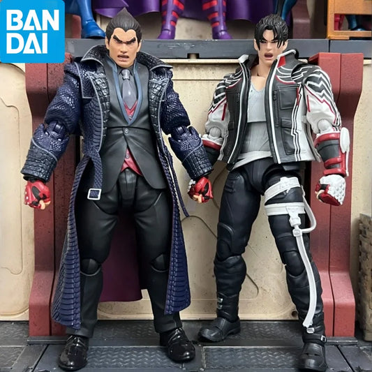 Bandai Tekken 8 Anime Action Figure Set - SHF Kazama Mishima King Nina Williams High Poseability Collectible Toys for Boys