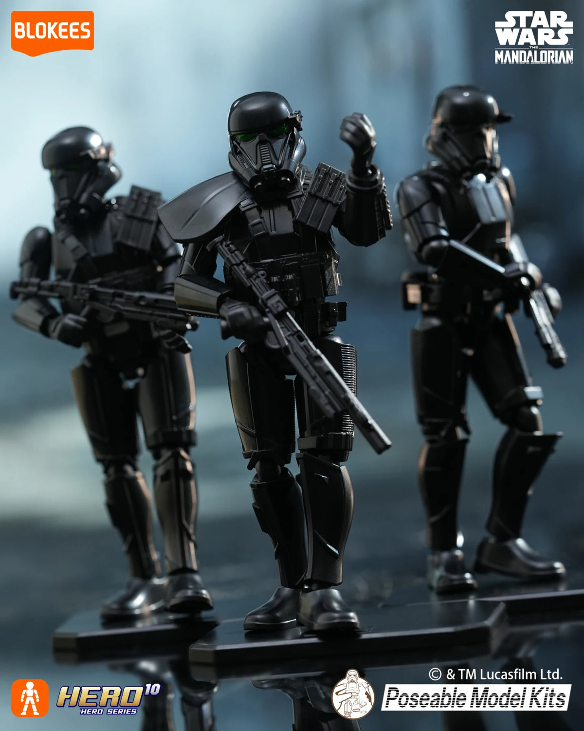 Blokees Galaxy Version 03 Trooper Collection Star Wars The Mandalorian Blind Box Poseable Model Kit Collectible Action Figure