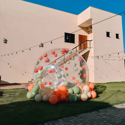 Bubble House With Trampoline Nd Blower PVC Material Outdoor Inflatable Castle Bouncer For Kids Chlidren Toys Hot