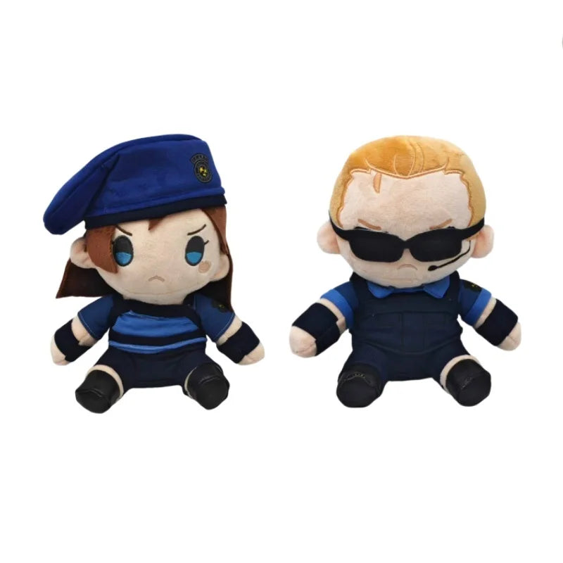 【In Stock】HOT Game Resident Evil Jill Valentine Plush STARS Captain Wesker Plush Anime Chris Leon Scott Kennedy Plush Fans Gift