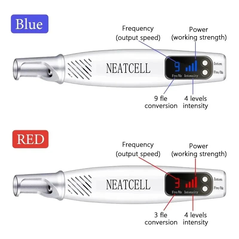 Handheld Skin Care Beauty Tool Spot Fading Dark Area Brightening Face Device with Display Portable Gentle Light Technology Wand