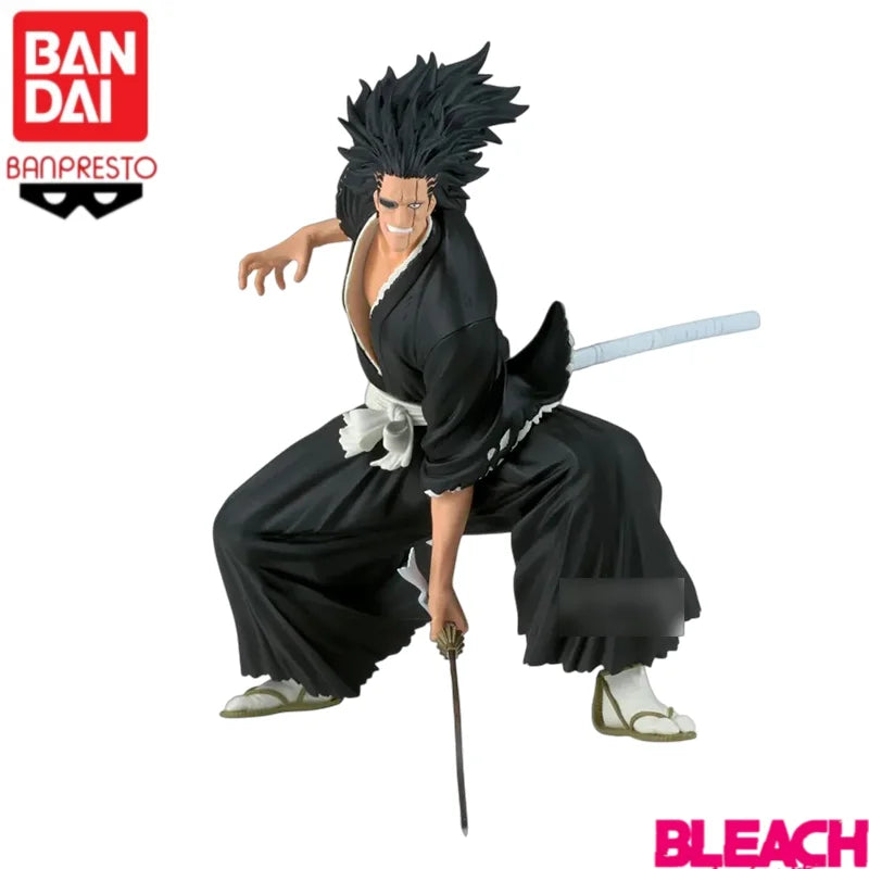In Stock Bandai Banpresto Original Bleach Zaraki Kenpachi Animation Peripheralsmodel Toys Statue Garage Collectible Ornaments