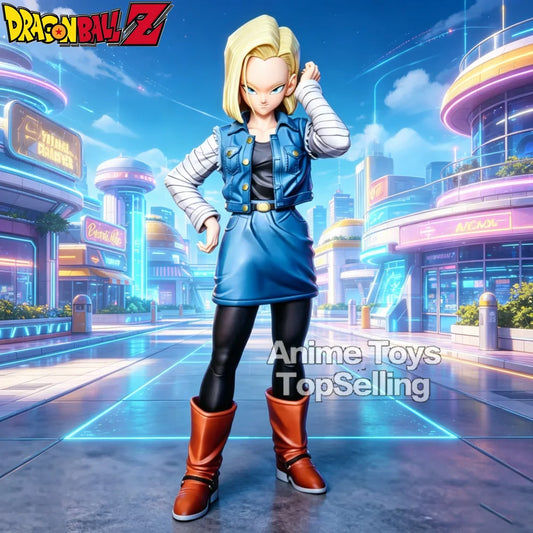27cm Anime Dragon Ball Z Figure Android 18 Action Figures Pvc Statue Ornamen Collection Model Toys Gifts